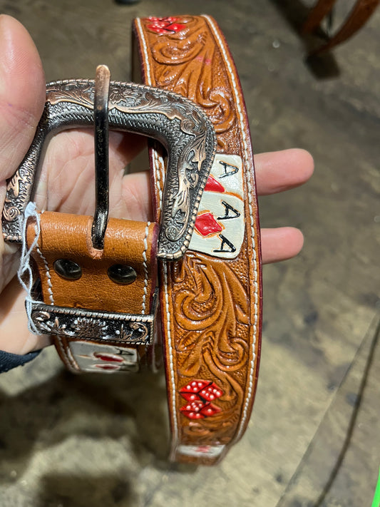 Aces belt measures 38.5”