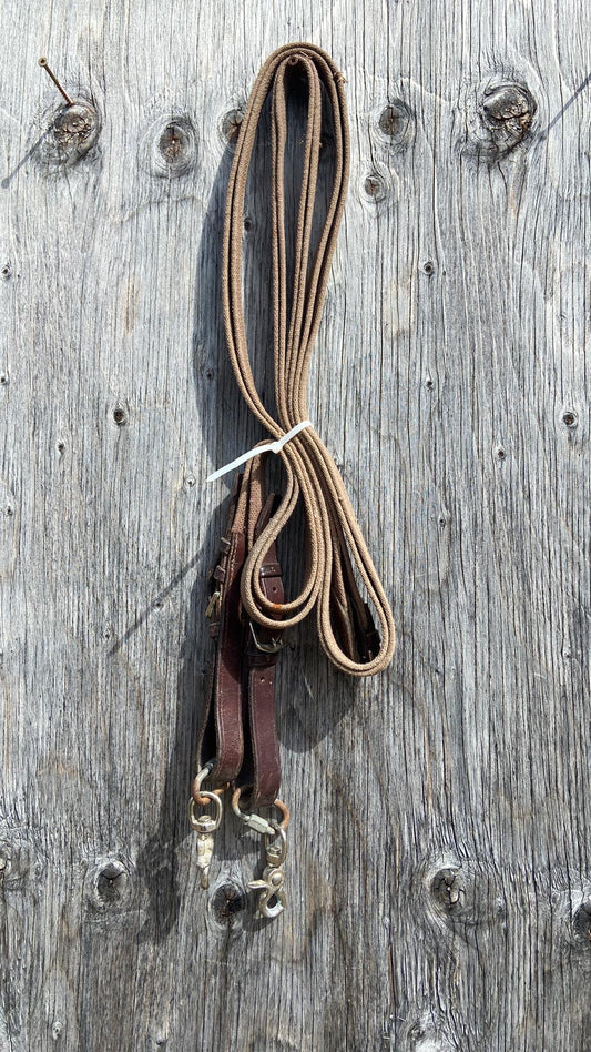 Nylon curb reins