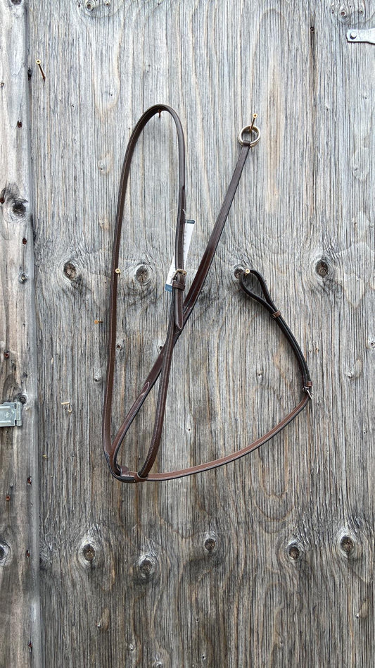 Warmblood brown running martingale new with tags