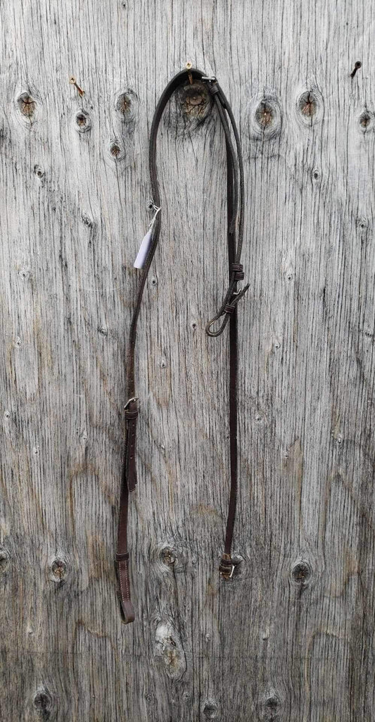 English throat latch with cheeks