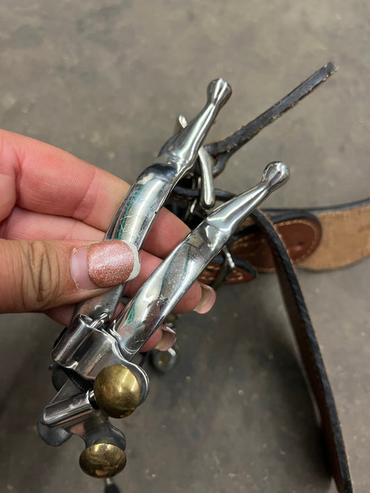 Western spurs and straps gently used
