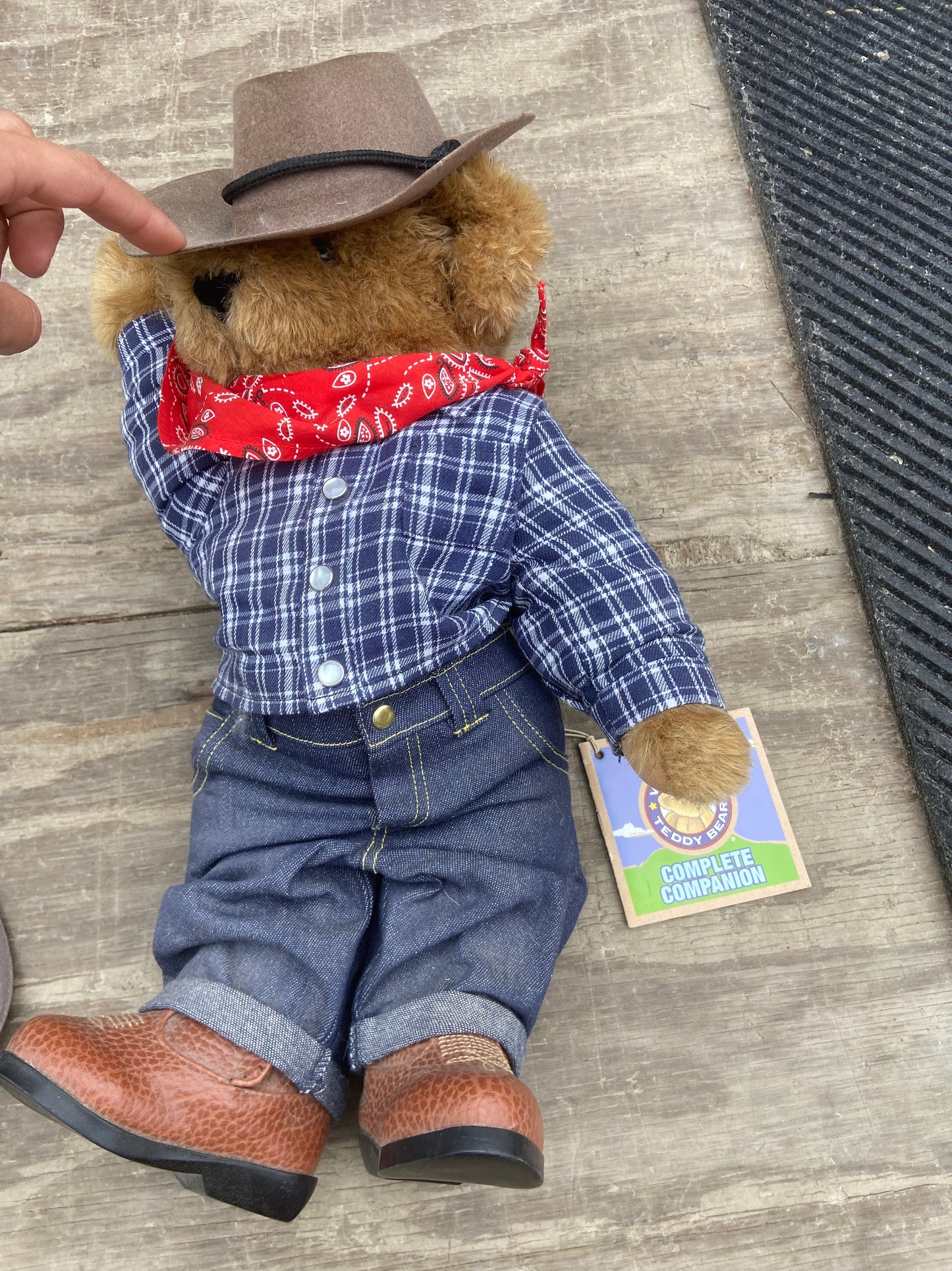 Collectible Vermont teddy bear cowboy new w tags retail 100-150 USD