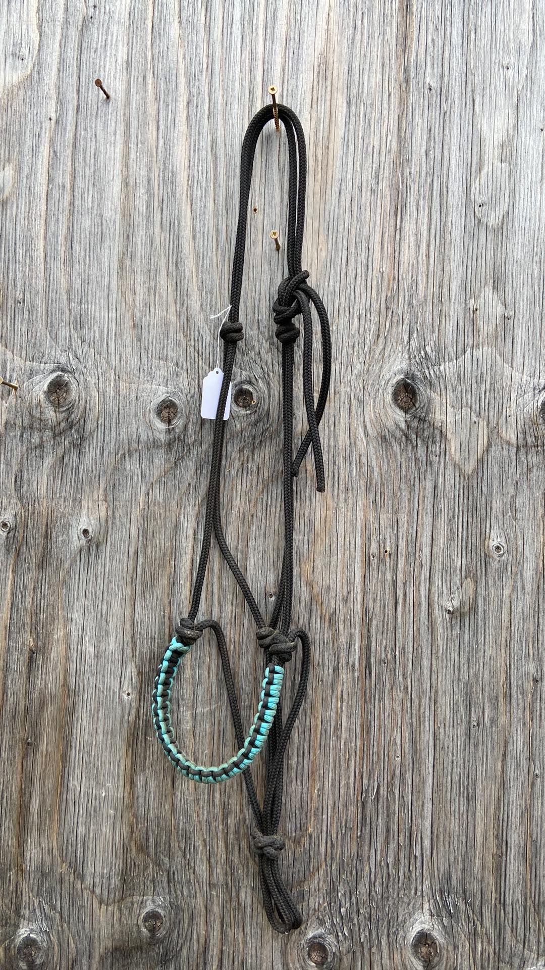 Rope halter braided nose