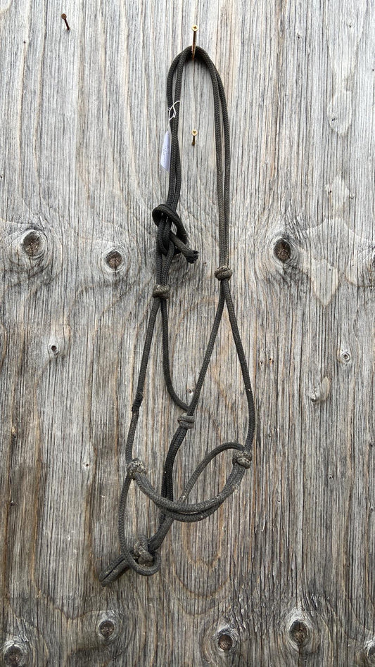 Black rope halter