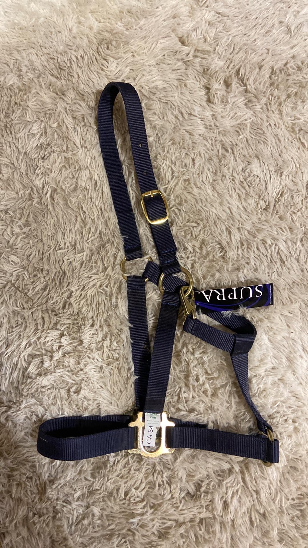Navy cob size halter new with tags