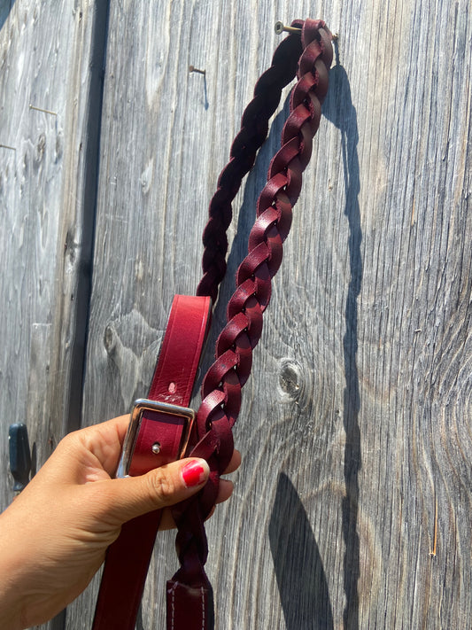 6 1/2” braided barrel rein
