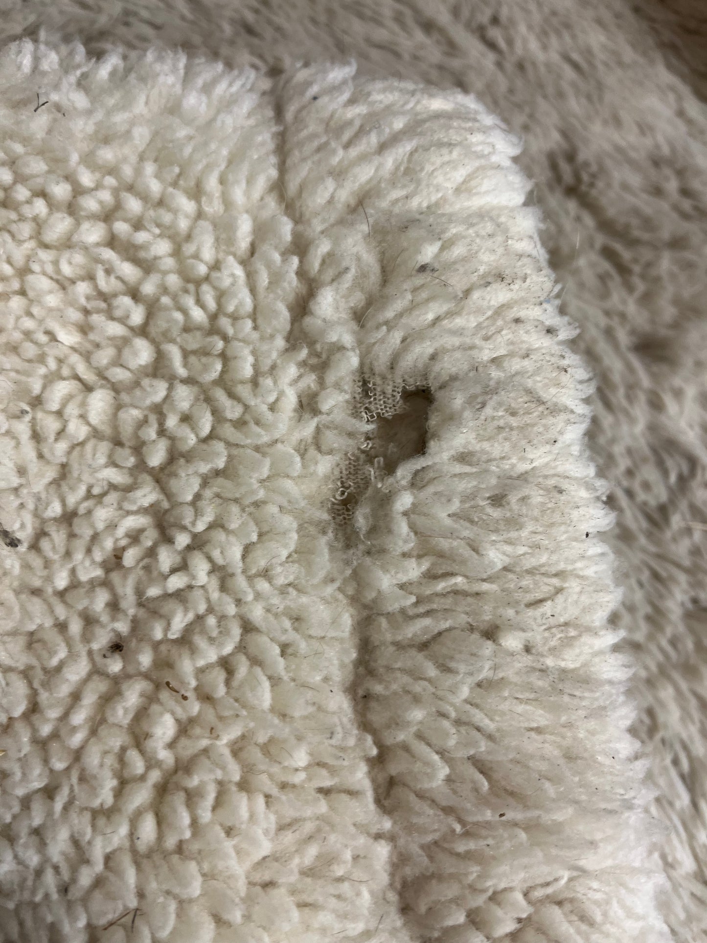 Used fleece pad