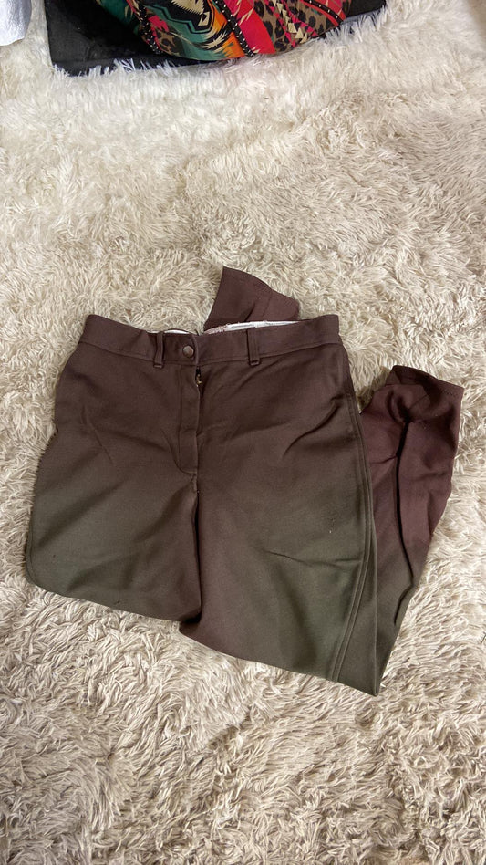 Brown breeches no tag appear small need half of a button