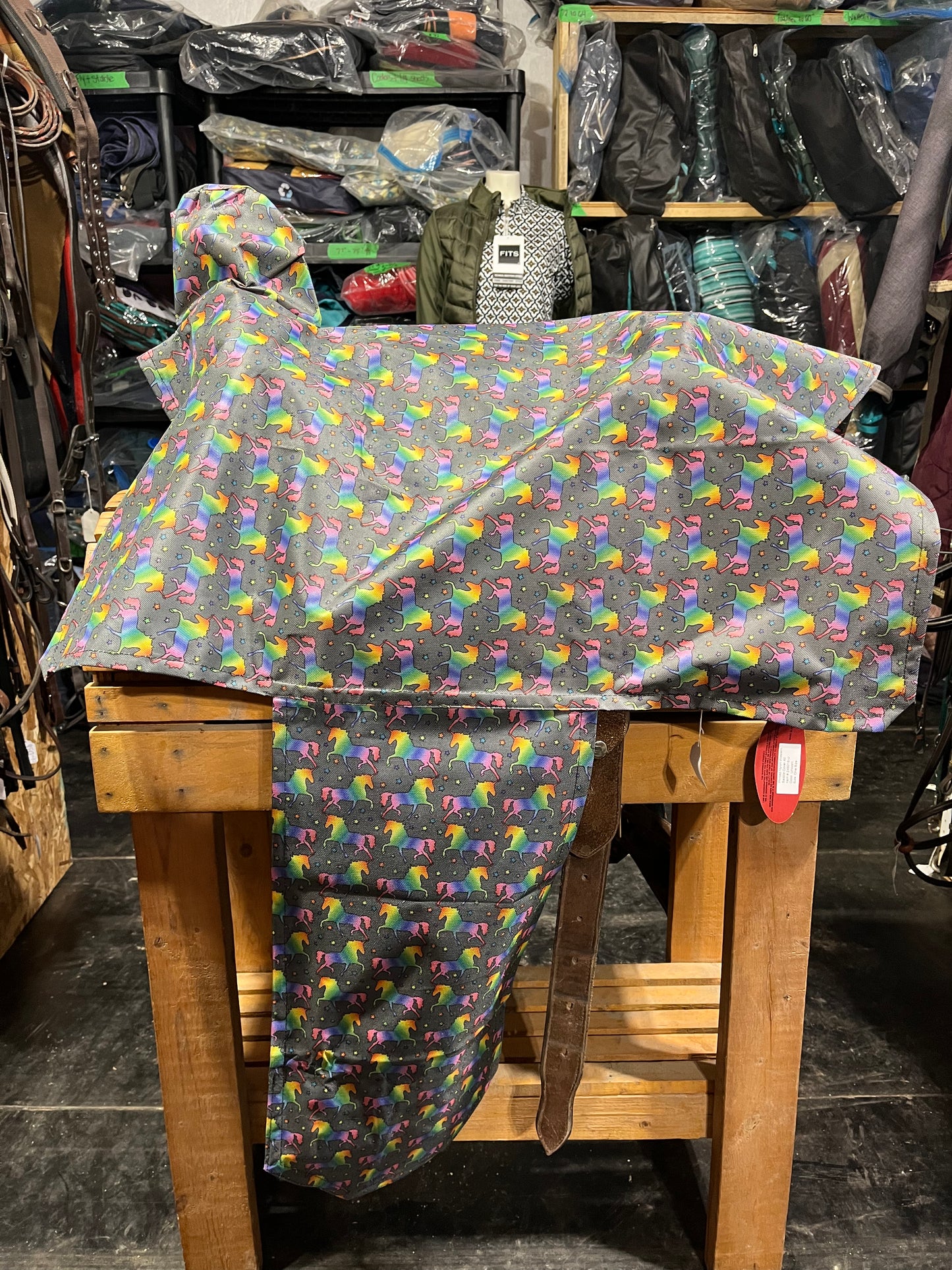 Unicorn western saddle cover