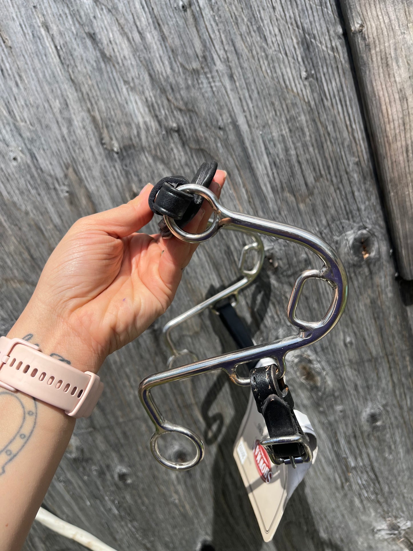 Padded nose S hackamore