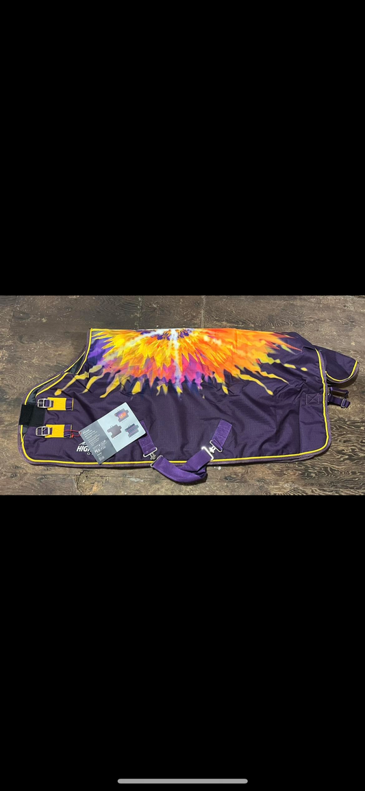 42” 200 gram gold tie dye mini winter turnout