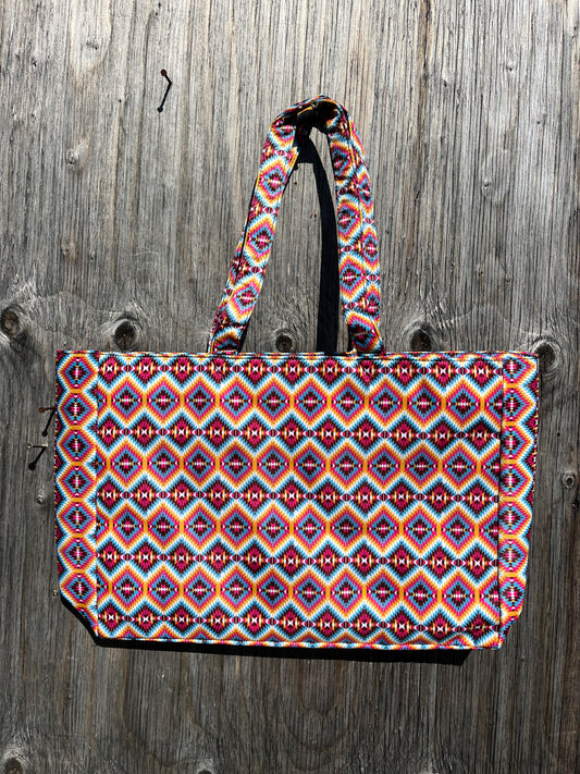 Aztec weekender tote bag