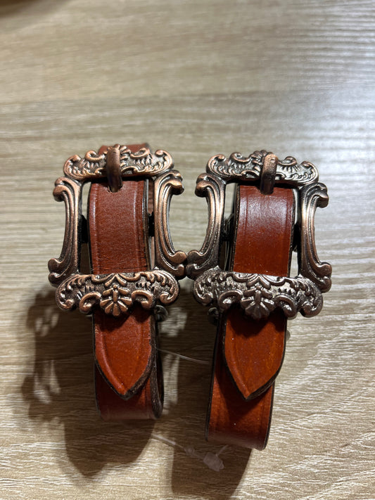 Copper buckle slobber straps