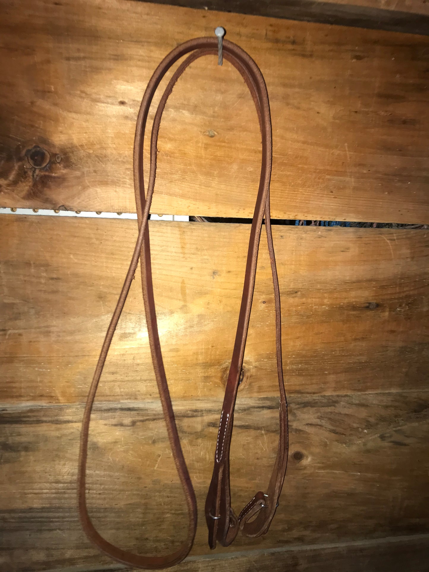 Harness leather quick change roping reins