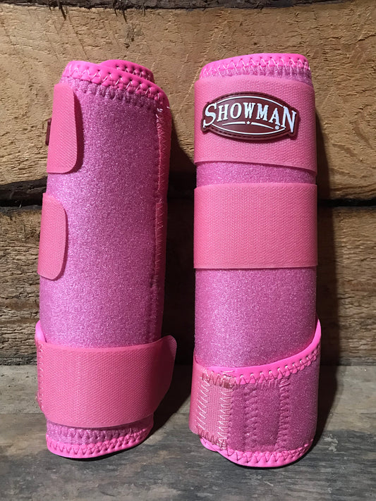 Showman elite smb sport boots pink sparkle