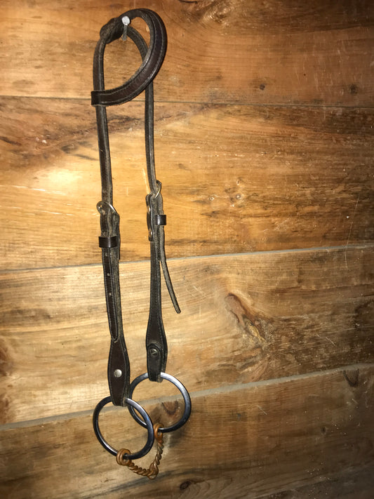 One ear headstall with snaffle