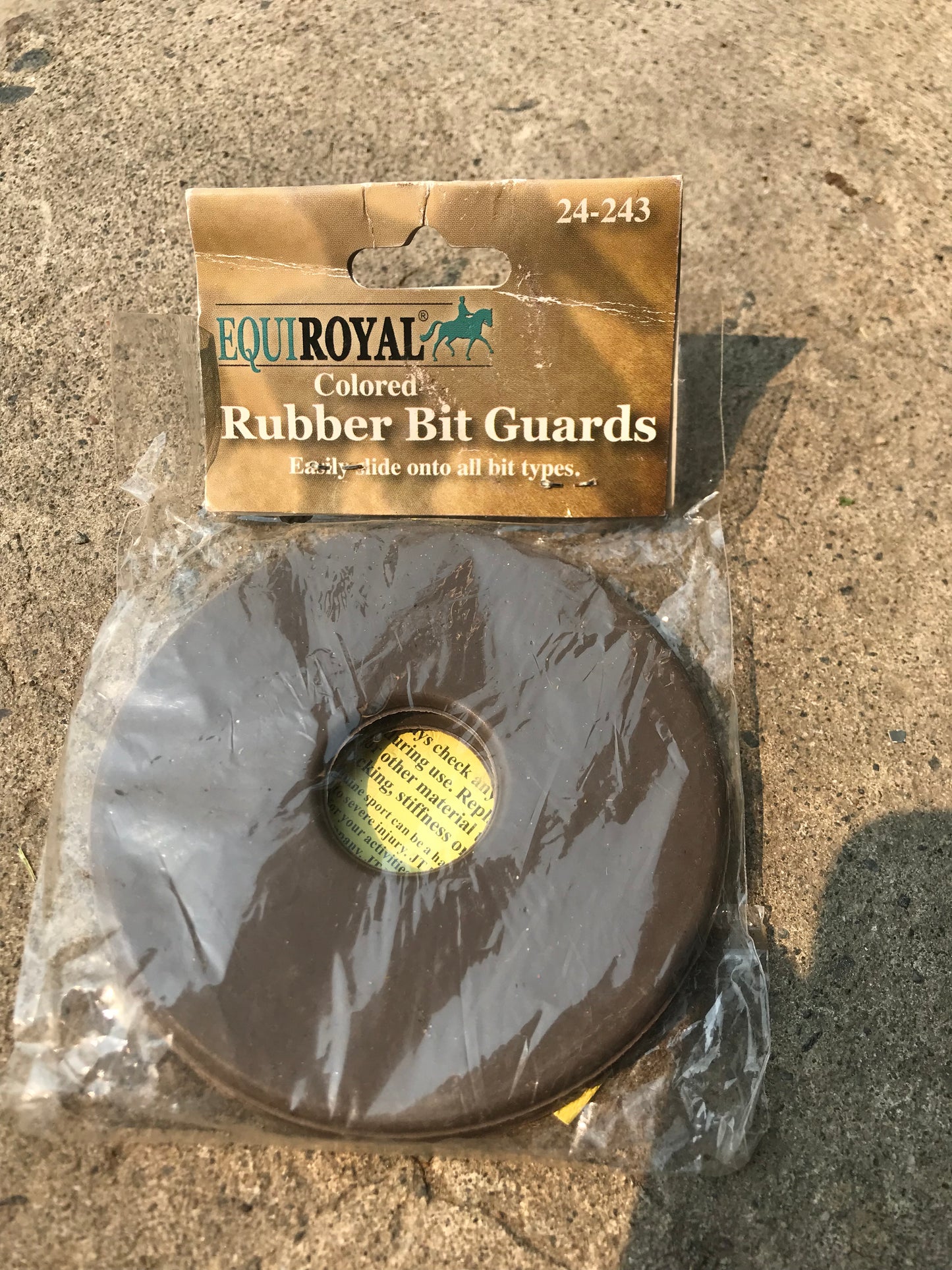 Brown rubber bit guards