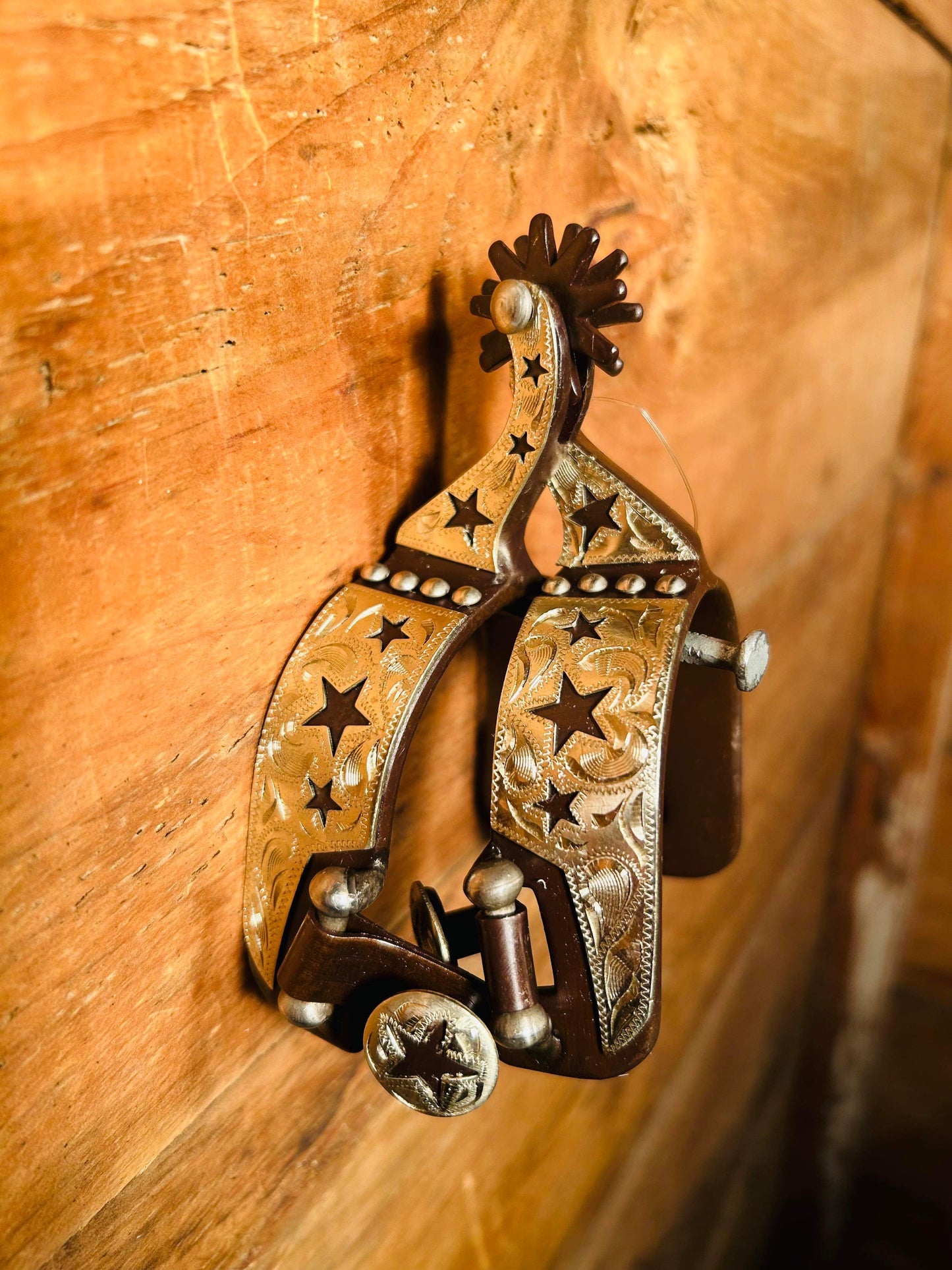 Youth antique spurs