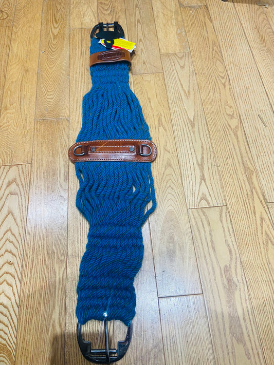 Mohair roper style turquoise cinches