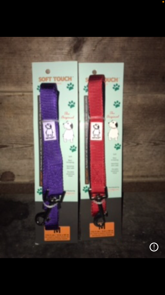 Soft touch leash purple