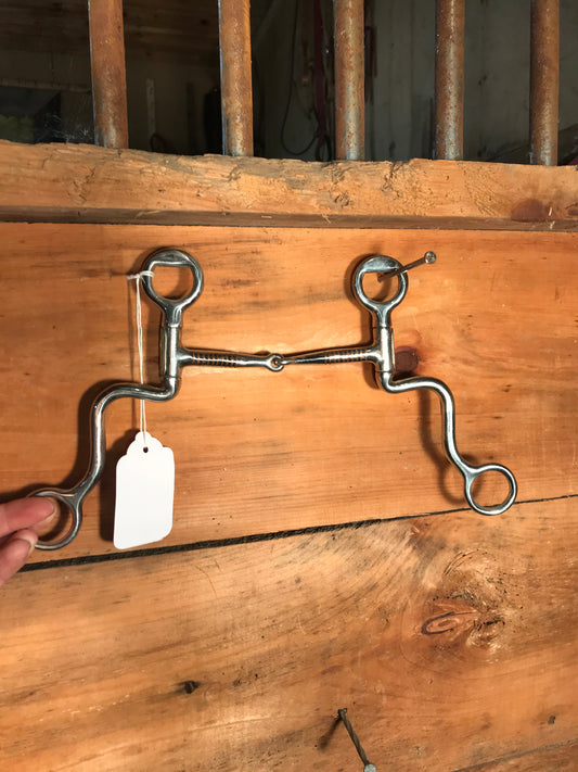 5” engraved silver shank snaffle