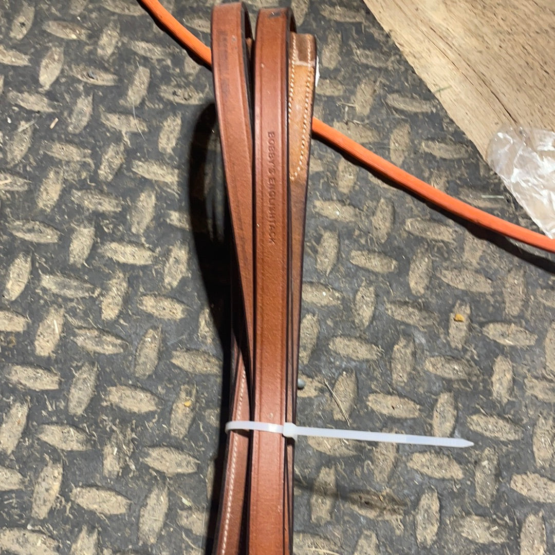 Bobby’s English Tack leather split reins