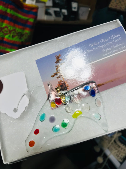 Fused glass horse head