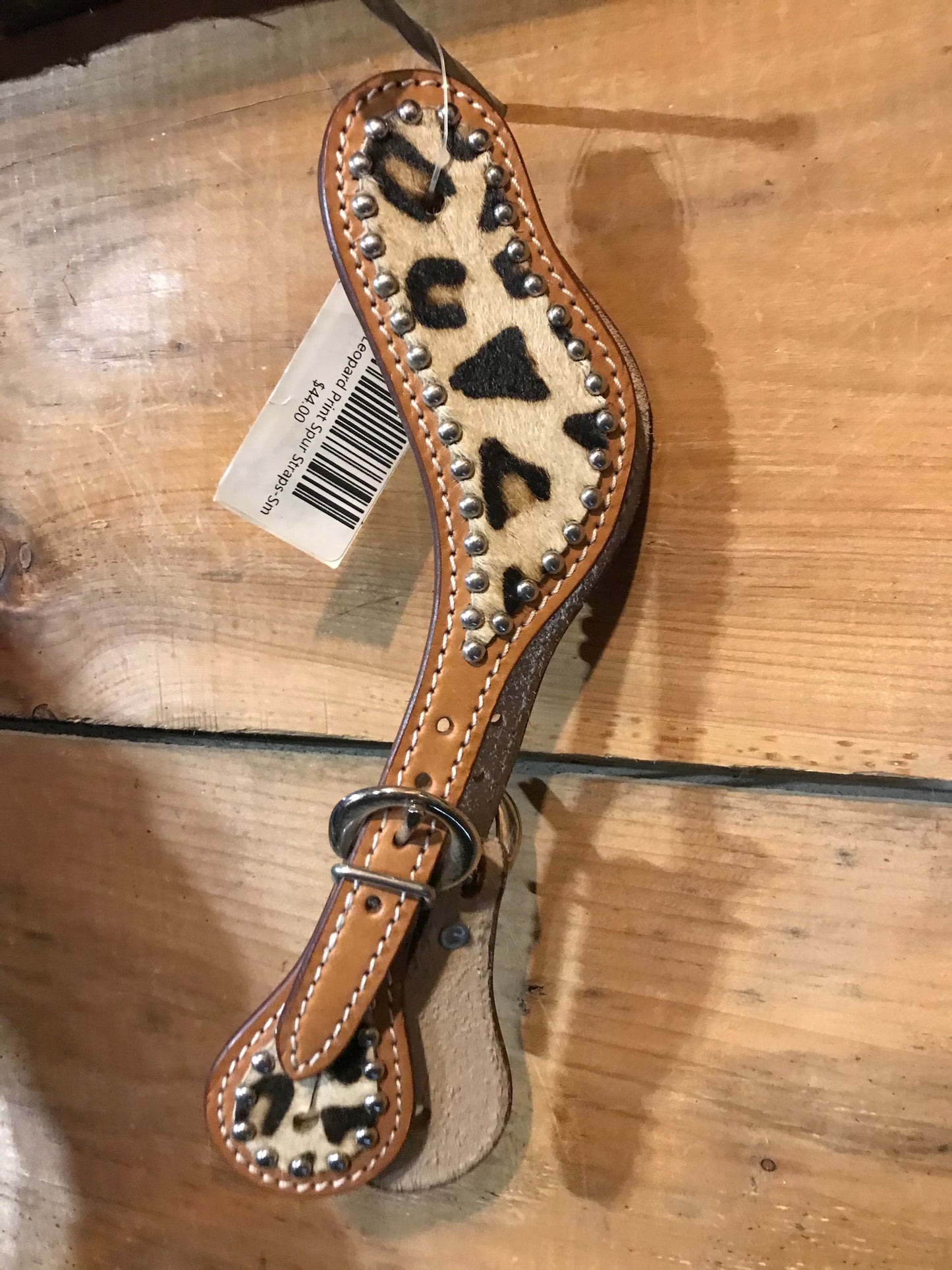 Small cheetah spur straps