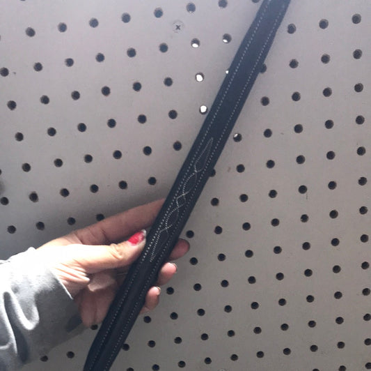 Fancy stitched browband