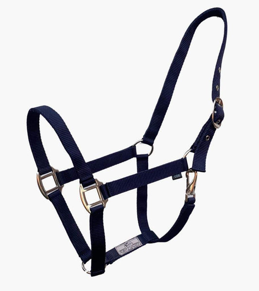 Navy blue nylon halters